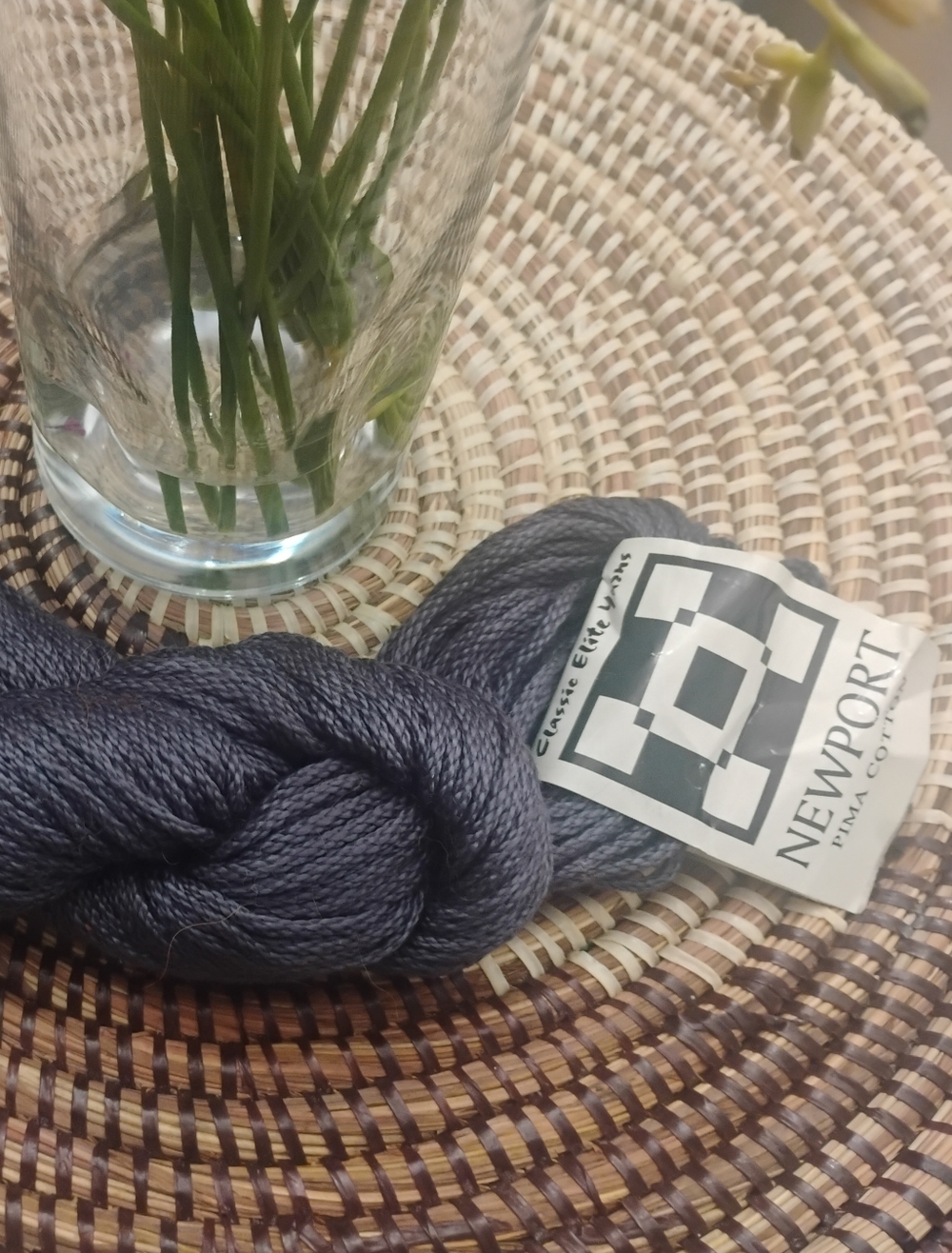 Classic Elite Yarns Newport Pima Cotton Hank in Blue 50 gram Hank NEW - Picture 8 of 8